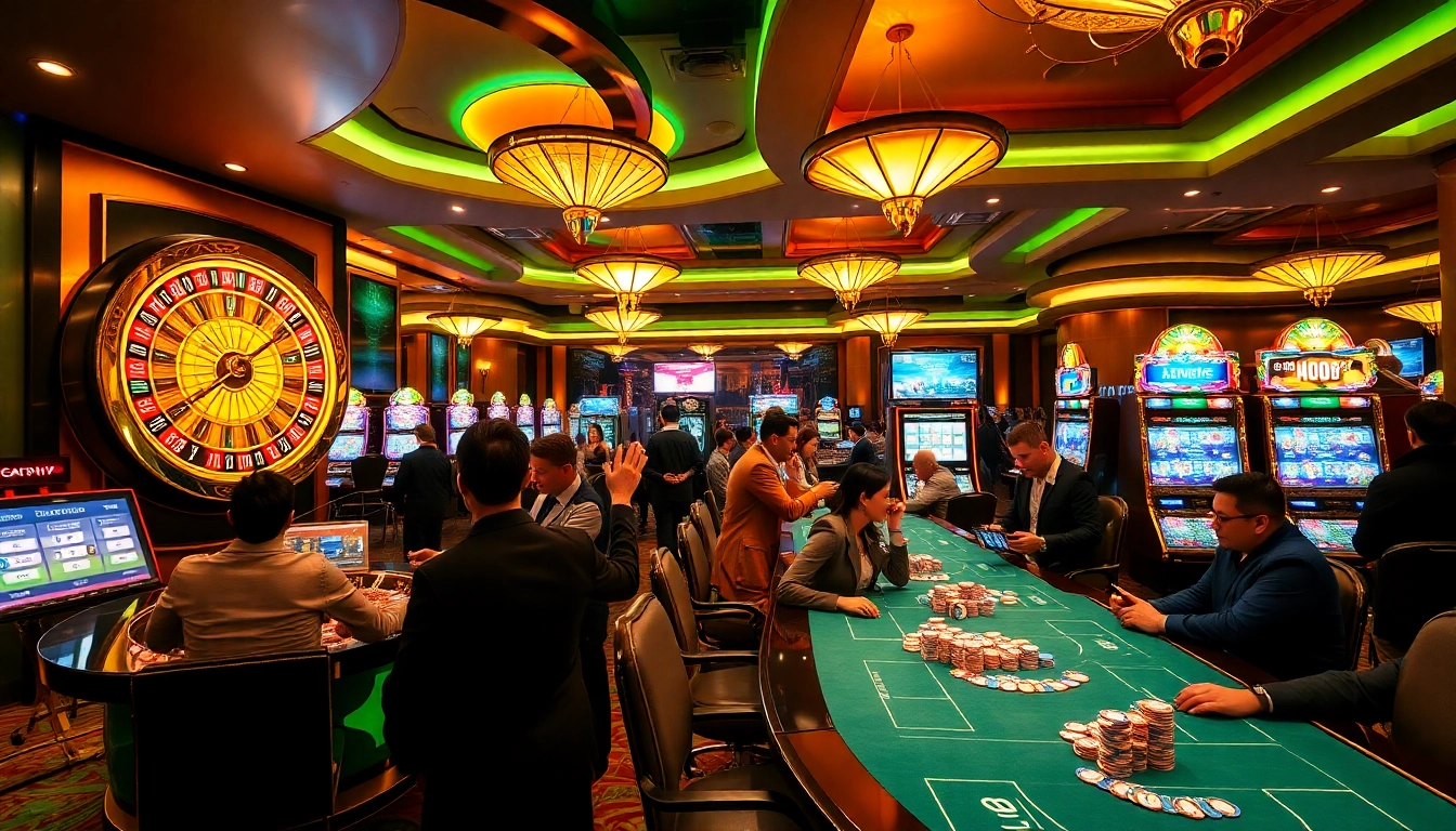 Experience the excitement of online gambling at 99okvip.it.com with vibrant casino visuals.