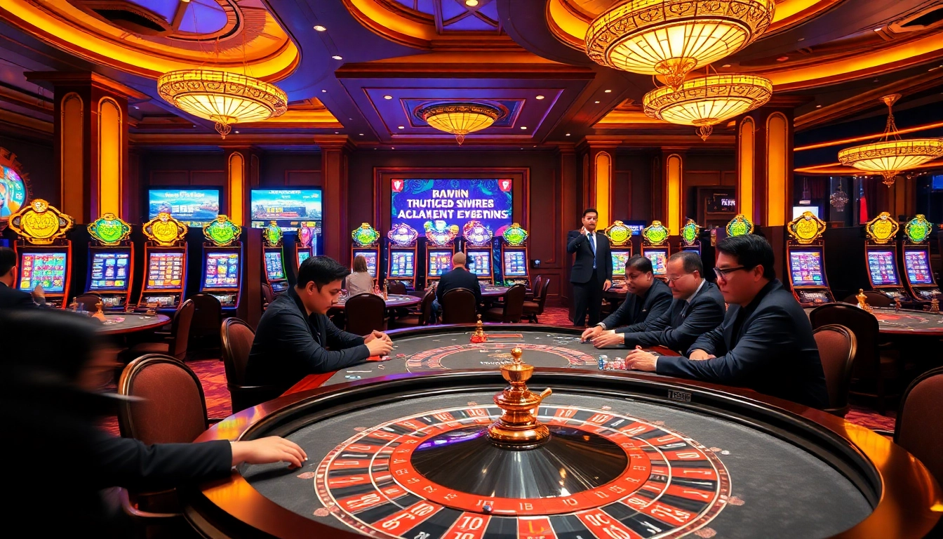 Rasakan sensasi Datukwin saat para pemain merayakan di meja kasino mewah.