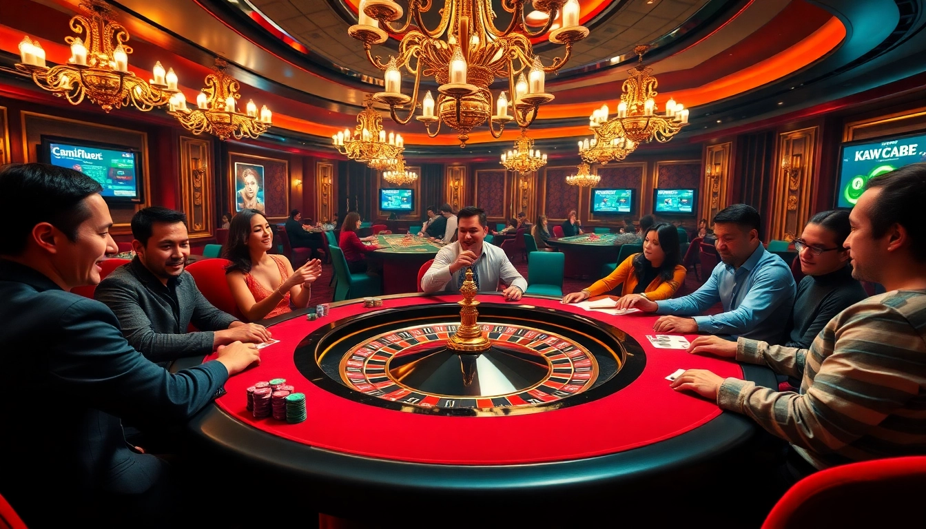 Feel the thrill of winning at https://abc88.app/ with a lively casino scene showcasing roulette and poker excitement.