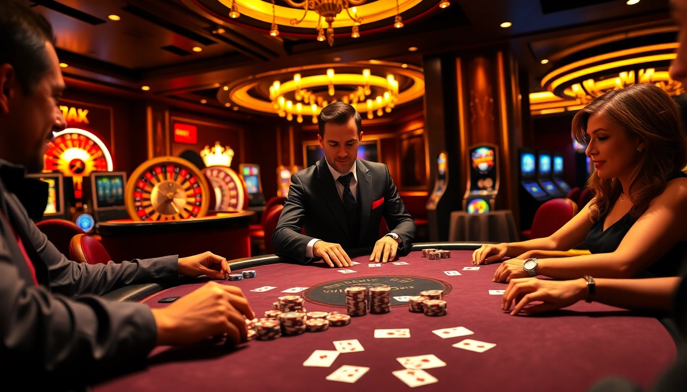 Experience thrilling gameplay at mm88 com featuring high-stakes poker tables and vibrant slot machines.