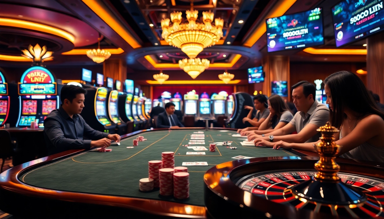 Experience the thrill of betting at the SBOBET link at an upscale casino.