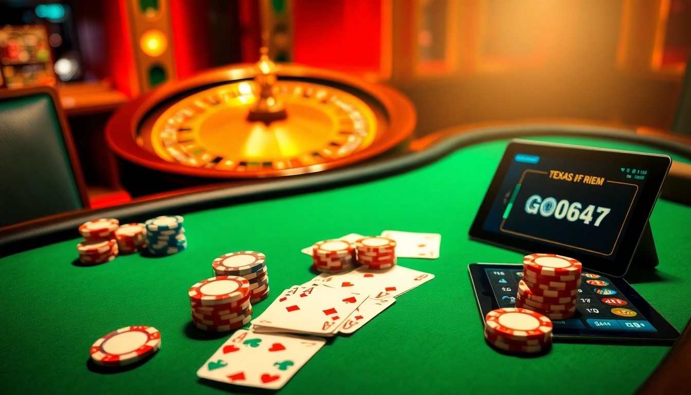 Experience excitement with tg88 bet at a luxurious poker table featuring high-stakes chips and cards.