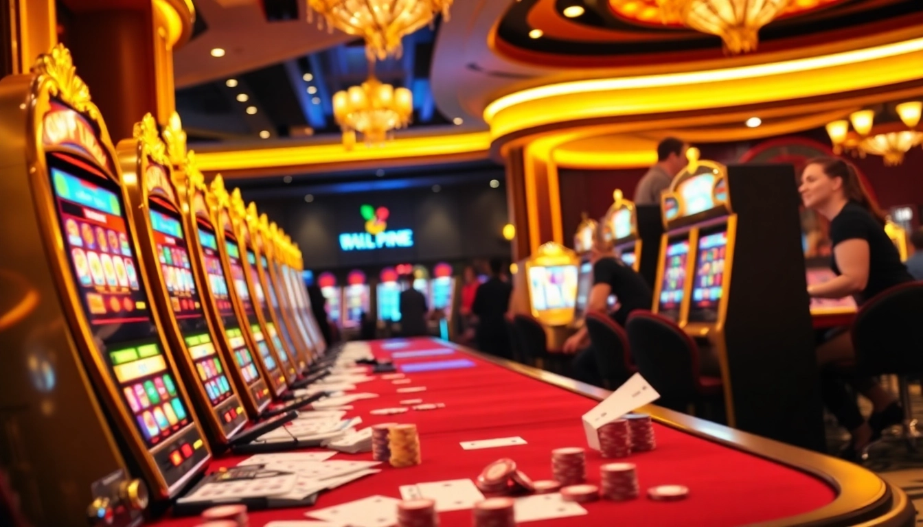 Experience the thrill of idn slot gameplay amidst vibrant casino lights and enthusiastic players.