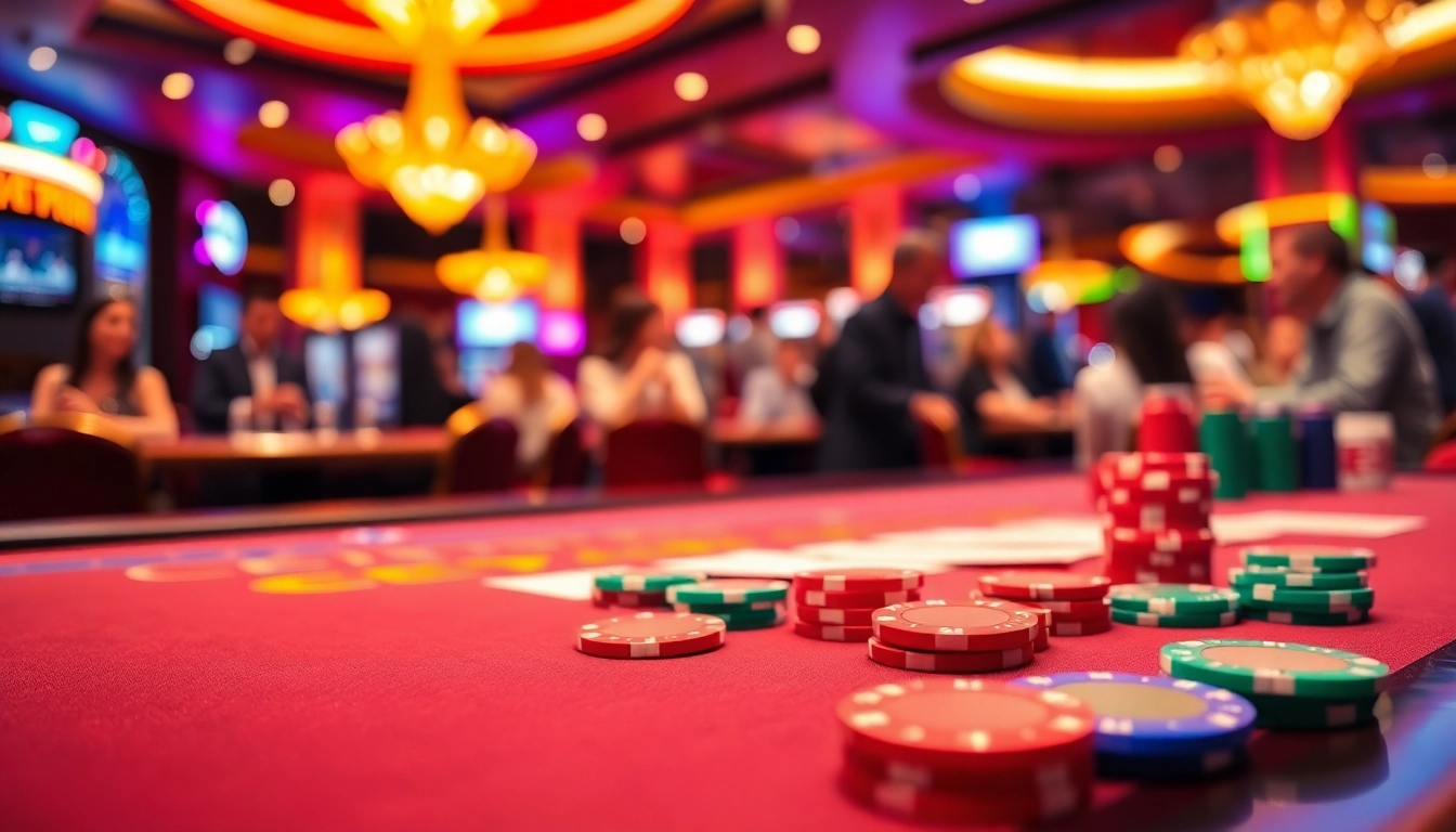 Menang besar dengan inultogel di meja kasino yang meriah.