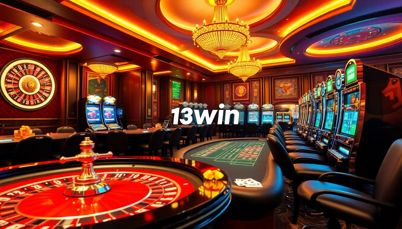 Experience thrilling gameplay at 13win nhà cái with vibrant casino tables and exciting betting action.