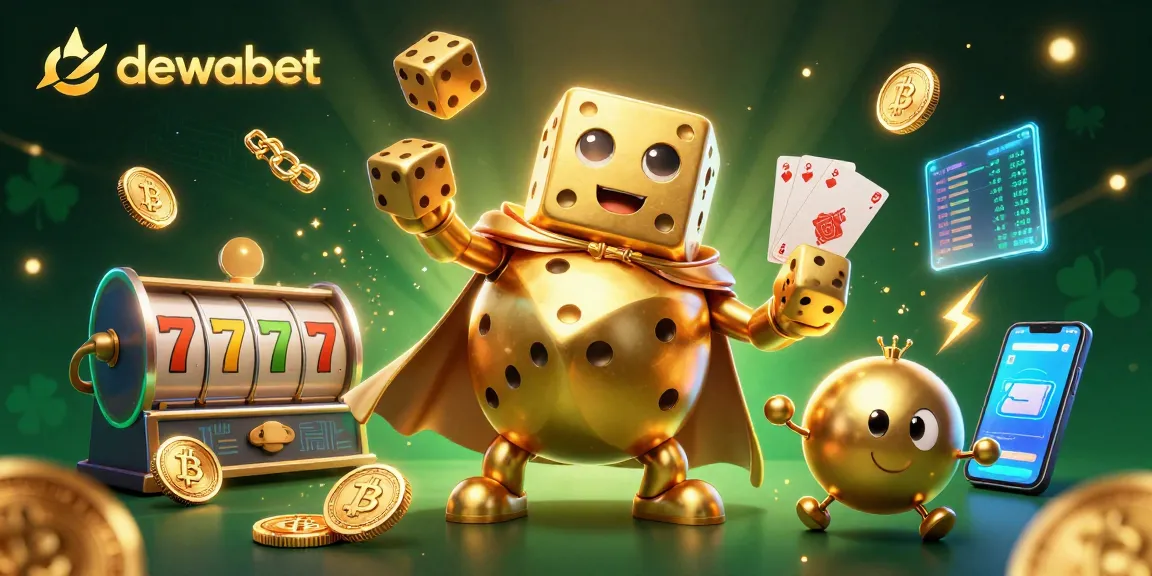 Dewabet menghadirkan pengalaman bermain slot online dengan dadu emas dan elemen berkaitan kripto yang menarik.